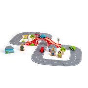 Drevená autodráha osmička Bigjigs Rail