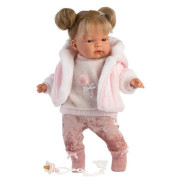 Realistická bábika Joelle so zvukmi a mäkkým látkovým telom 38 cm Llorens