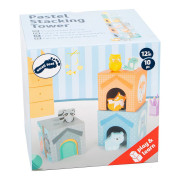 Skladacia veža pastelová so zvieratkami small foot