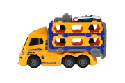 Auto kamión prepravník + auto 2 ks 22 cm na zotrvačník