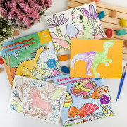 Maľovanie vodou Dinosaury 24 omaľovánok