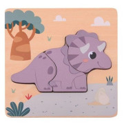 Drevené mini puzzle Dino I 12 m+