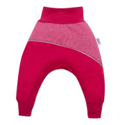 Softshellové dojčenské nohavice New Baby Ružové