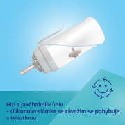 Fľaša nevylievacia športová so slamkou a závažím BabiesBoo 350 ml Canpol babies