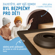 Ochranná páska penová na ochranu hrán a rohov nábytku 2 m Sipo