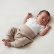 Dojčenské nohavice - buggy mušelín béžová Baby Service