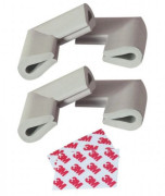 Bezpečnostná penová ochrana rohov 4 ks v tvare U, šedé