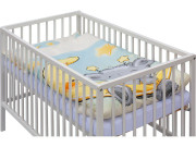 Detská postieľka s kompletnou výbavou 120 x 60 cm, Mimas Scarlett