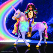 Unicorn academy svetelný jednorožec Wildstar 28 cm s bábikou Sophiou 24 cm