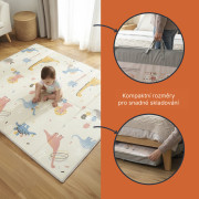 Multifunkčná obojstranná penová skladacia podložka 180 x 120 cm Forest Zopa