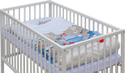 Detská postieľka s kompletnou výbavou, 120 x 60 cm, Raty Scarlett