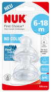 NUK FC+ cumlík Flow Control, 2 ks