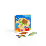 Puzzle Životný cyklus korytnačky Bigjigs Toys