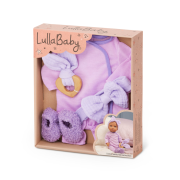 Dupačky pre bábiku fialové s doplnkami LullaBaby