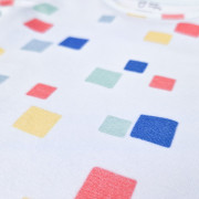 Body tenké tričko Tlač KR Outlast® UV 50+ bledomodrá kocky