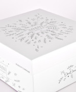 Darčeková sada Plyšový ľadový medvedík s krúžkom 30 cm sivý Doudou