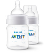 Fľaša Anti-colic Philips Avent 125 ml, 0 m+, 2 ks