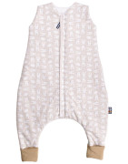 Spací vak s nožičkami béžový zajac