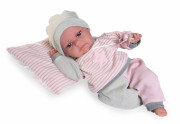 Realistická bábika bábätko so zvukmi a mäkkým látkovým telom Toneta 70331 Antonio Juan