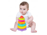 Štruktúrované navliekacie krúžky Playgro
