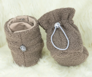 Capáčky Teddy fleece double Brown hnedá Esito