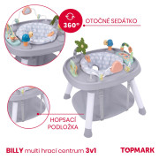 Billy multi play centrum 3 v 1 grey Topmark