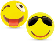 Lopta nafukovacia 50cm smajlík 2druhy 24m+