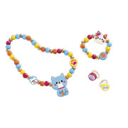 Kreatívna súprava Výroba šperkov drevené korálky Mačičky 4 ks Janod Atelier