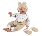 Realistická bábika bábätko s mäkkým látkovým telom Oliver 845 - 42 cm Guca