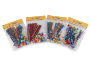 Kreatívna sada chlpaté drôtiky a brmbolce s lurexom