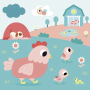 My arts&crafts Mini Zamatové omaľovánky Farma od 18 mesiacov Janod