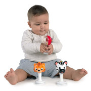 Hrkálky, Set 3 ks s prísavkami Rattle&Jingle Trio 6m+
