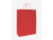 Darčeková taška PASTELO, 22+10x29 cm červená