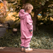 Rastúca softshellová kombinéza s fleecom Shell pink Esito