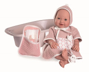 Žmurkajúca a cikajúca realistická bábika celovinylovým telom Mia 50417 Antonio Juan