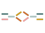 Prekážková dráha Balance & Hop 10 ks B-Toys