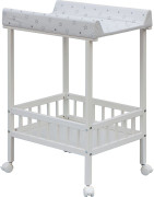 Prebaľovací pult Scarlett Spájka Hviezdička biely