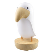 LED nočná lampička a Bluetooth reproduktor 2v1 - tukan, biela Mary's