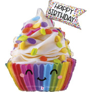 Cupcake so zdobením HB 31"/79 cm fóliový balónik nafukovací Grabo