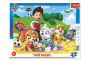 Puzzle doskové Paw Patrol/Tlapková patrola na stope 37x29cm 25 dielikov