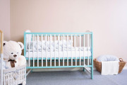 Detská postieľka New Baby Elsa 120 x 60 cm bielo-mätová