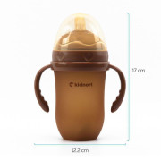 Dojčenská fľaša pre dojčené deti Eple 250 ml 6 m+ Kidnort