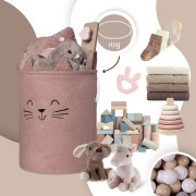 Kôš na hračky Premium Bouclé so šnúrkou 43 l Sipo