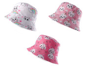 Detský/dievčenský letný klobúk mačky