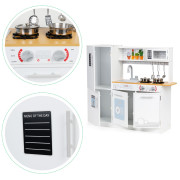 Detská drevená kuchynka s LED osvetlením a hrncami