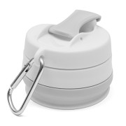 Silikónový skladací hrnček sivý 350 ml, 2 v 1 New Baby