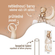 Nástenné samolepky do detskej izby Teddy bear on a ladder Sipo