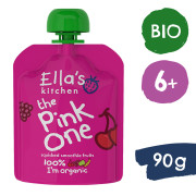BIO PINK ONE ovocné smoothie s rebarborou 90 g Ella's Kitchen