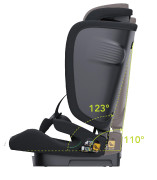 Sklápacia autosedačka Neocare iSize 76-150 cm black Asalvo