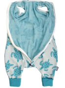 Merino spací vak korytnačka aqua s nožičkami